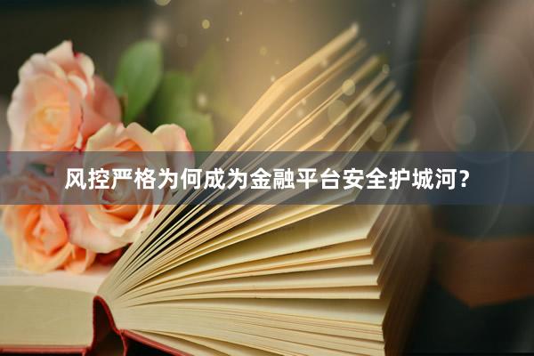 风控严格为何成为金融平台安全护城河?