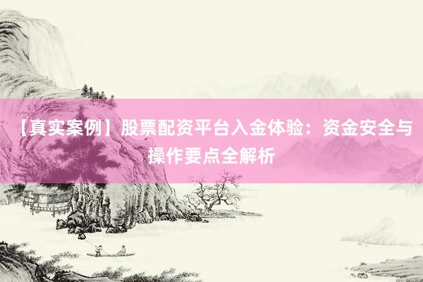 【真实案例】股票配资平台入金体验：资金安全与操作要点全解析